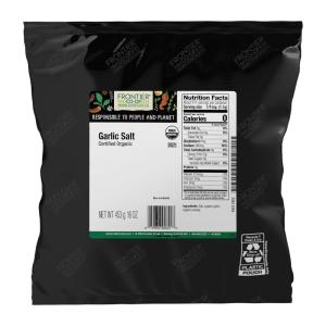 image:imageFrontier Coop Organic Garlic Salt with Parsley 1lb Bulk Bag  Coarse Grind Natural Garlic Salt Seasoning for Meat Vegetables Soups amp More Kosher
