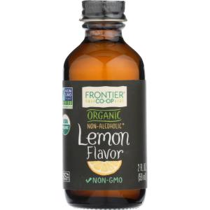 image:imageFrontier Coop Organic Lemon Flavor 2 Ounce Glass Jar Tart Citrus Flavor for Desserts Smoothies Tea and More2 floz Pack of 1
