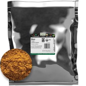 image:imageFrontier Coop Organic Mace Powder Fairtrade Certified 16 Oz Bulk Bag  Nutmeg Substitute for Chili Moroccan and Caribbean Dishes