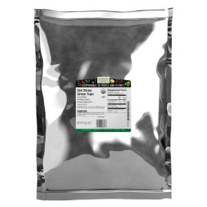 image:imageFrontier Coop Organic Oatstraw Green Tops Cut and Sifted  Oat Straw Herb for Tea Bath Wellness Use  Kosher  16 Ounce Pack of 1
