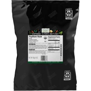 image:imageFrontier Coop Organic Whole Psyllium Husk Fiber for Baking Psyllium Nutritional Supplement for Digestion Kosher  16 Ounce Pack of 1