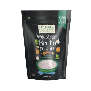 image:imageFrontier Coop Vegetable Flavored Broth Powder 1Pound Bulk Low Sodium Onion Garlic Carrot Basil Turmeric Celery SeedVegetarian Broth Mix