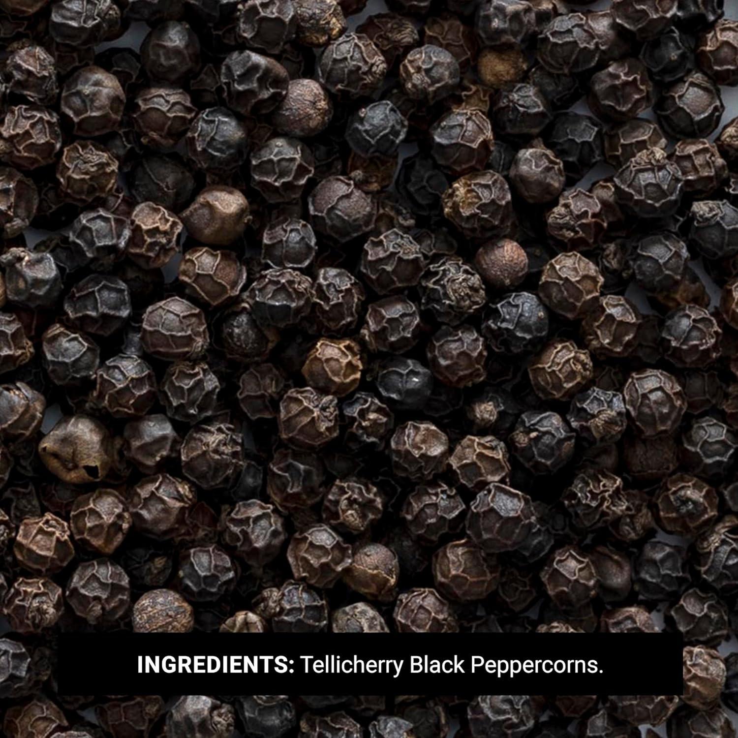 image:imageFrontier Coop Black Peppercorns Whole 1lb Bulk Bag Tellicherry Black Pepper Organic Peppercorns for Grinder Refill Cooking Pickling and More 16 Ounce Pack of 1