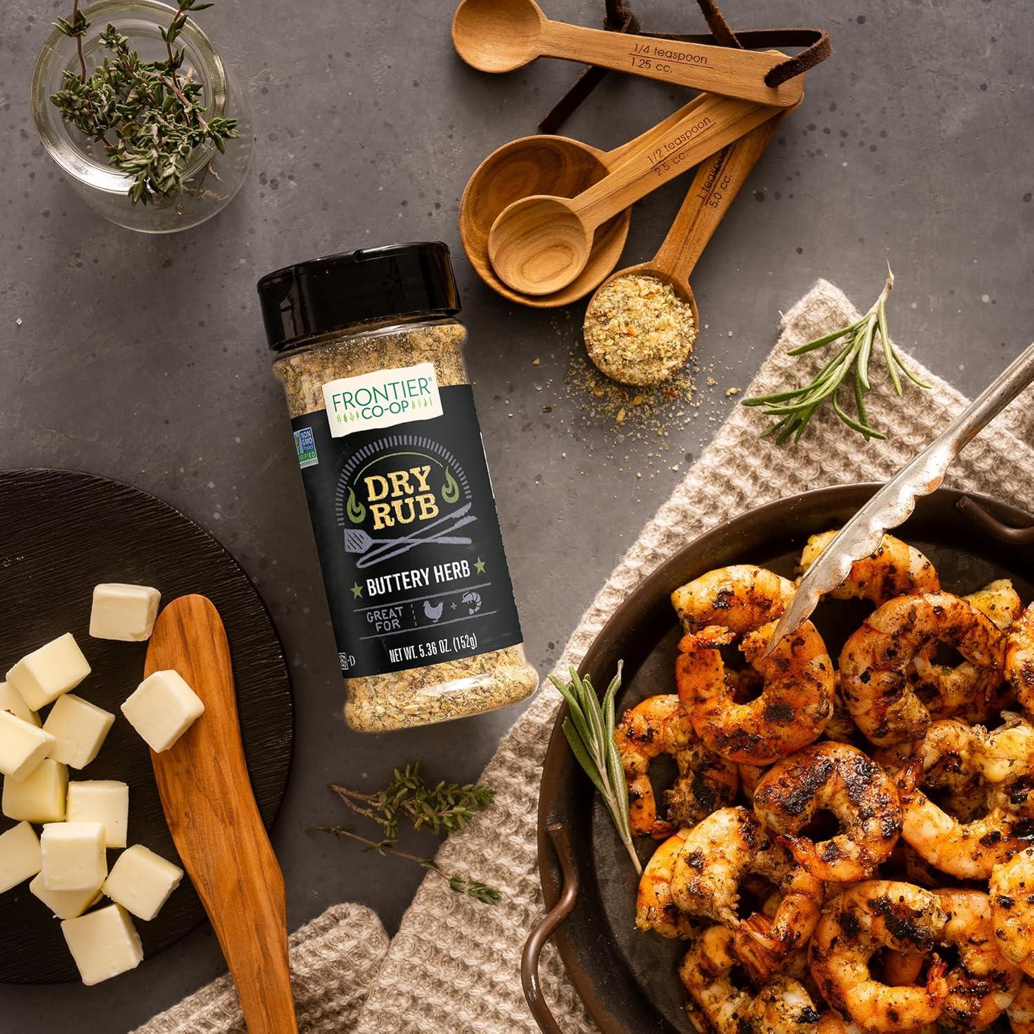 image:imageFrontier Coop Buttery Herb Dry Rub Seasoning 536 oz Dry Rub for Wings Poultry or Shrimp