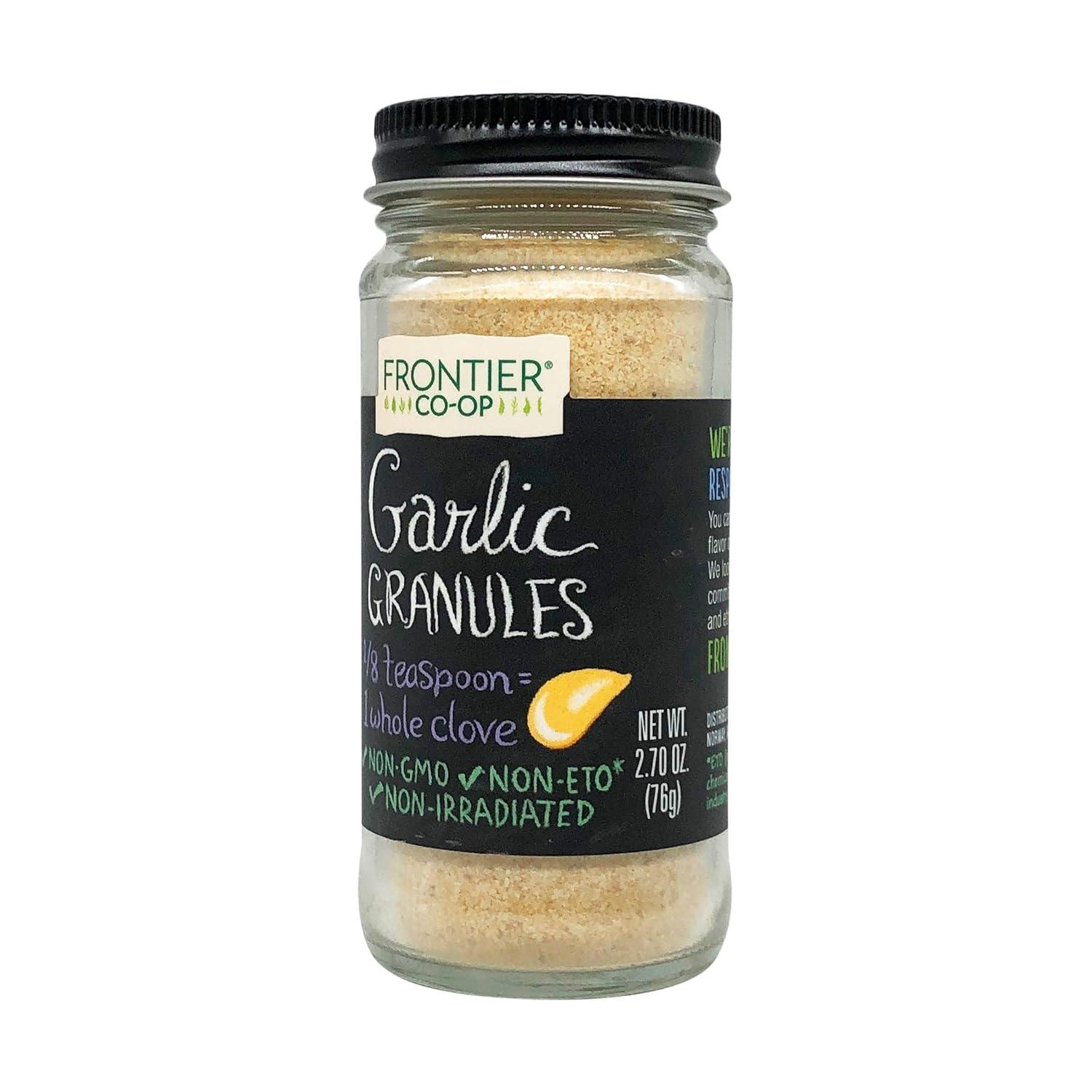 image:imageFrontier Coop Garlic Granules 270 oz Aromatic and Flavorful Kosher Garlic Great for Savory Dishes27 oz Pack of 1