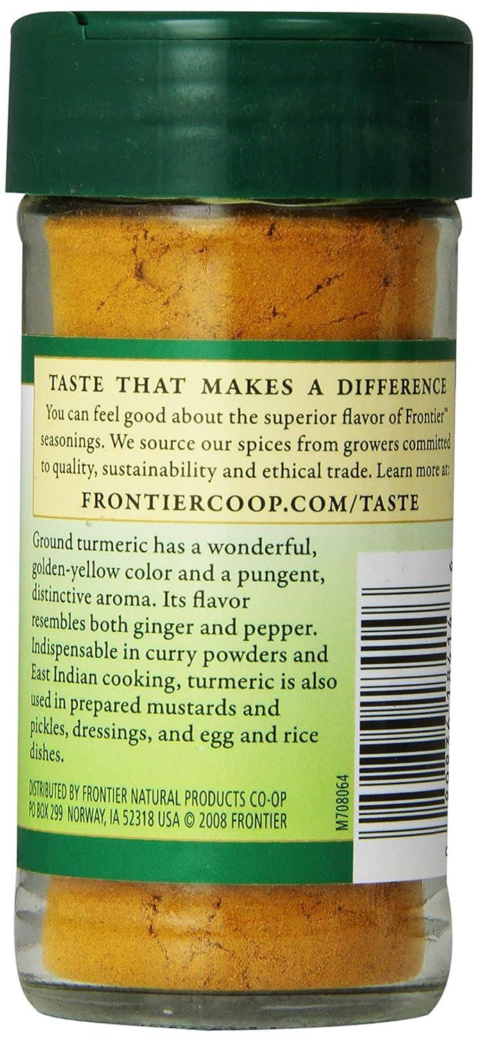 image:imageFrontier Coop Ground Turmeric Root 192 Ounce Bottle Distinct Pungent Aroma Ginger amp PepperLike Flavor Kosher NonGMO192 Ounce Pack of 1