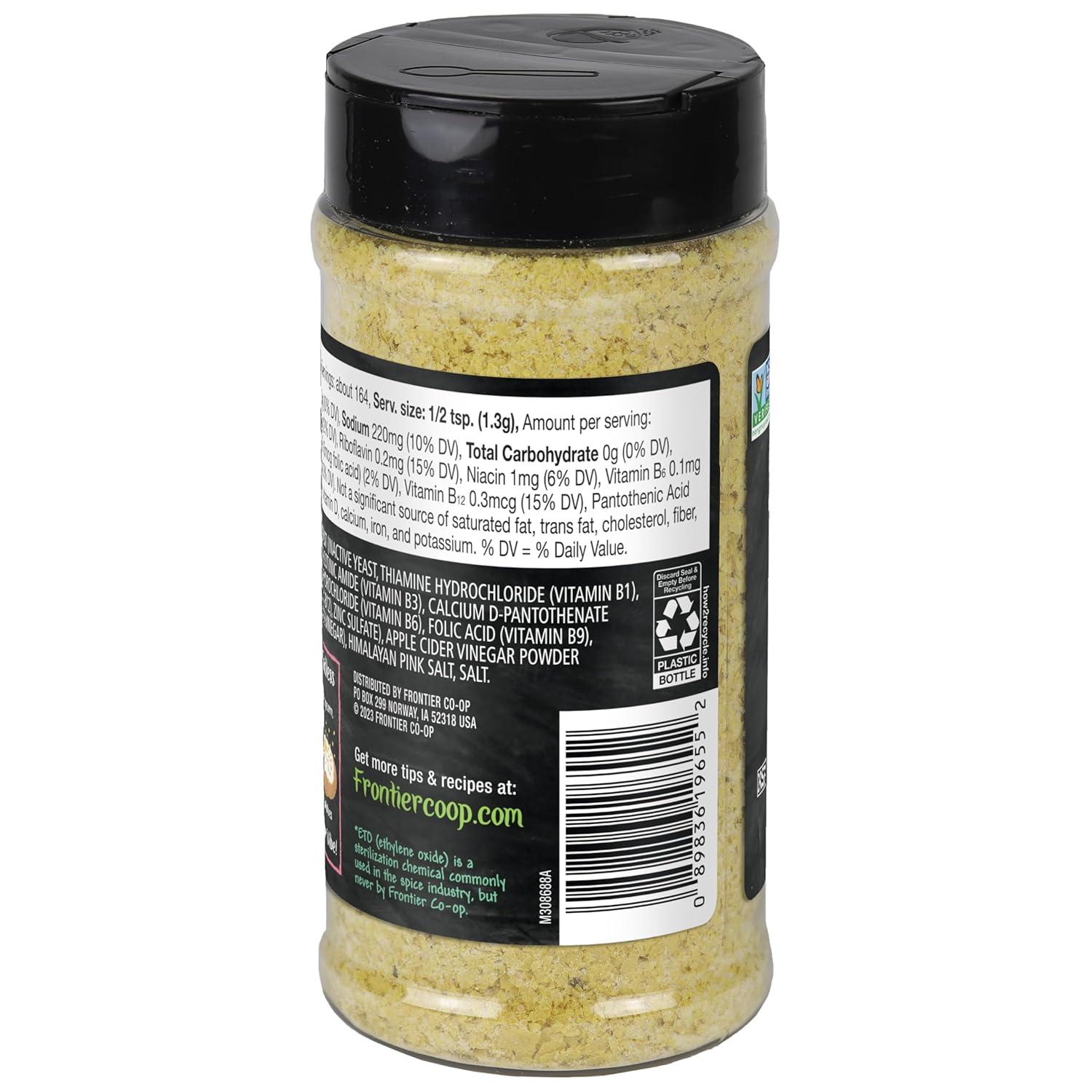image:imageFrontier Coop Himalayan Salt amp Vinegar Nutritional Yeast Blend with Vitamin B12 751 oz For Popcorn Snacks Pasta and Soup751 Ounce Pack of 2