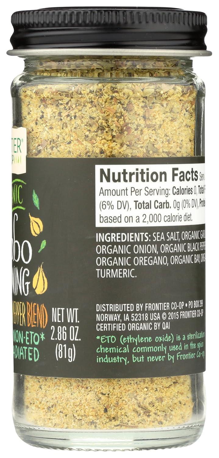 image:imageFrontier Coop Organic Adobo Seasoning Sea Salt with Organic Garlic Onion Black Pepper Oregano Bay Leaf Turmeric 286 Ounce Pack of 1Adobo Seasoning Organic