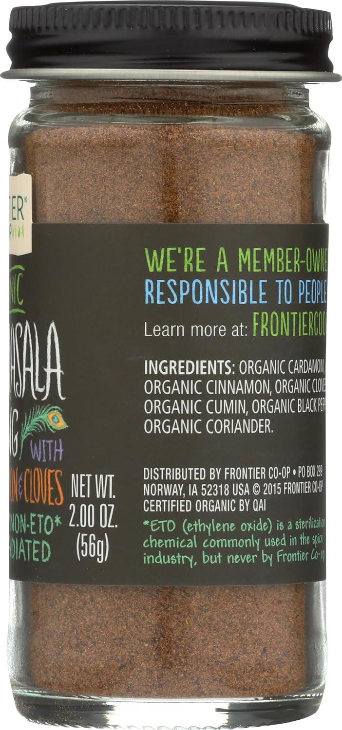 image:imageFrontier Coop Organic Garam Masala 2 Ounce Bottle Northern Indian Spice Blend Richly Spicy But Not Hot Kosher Non ETO
