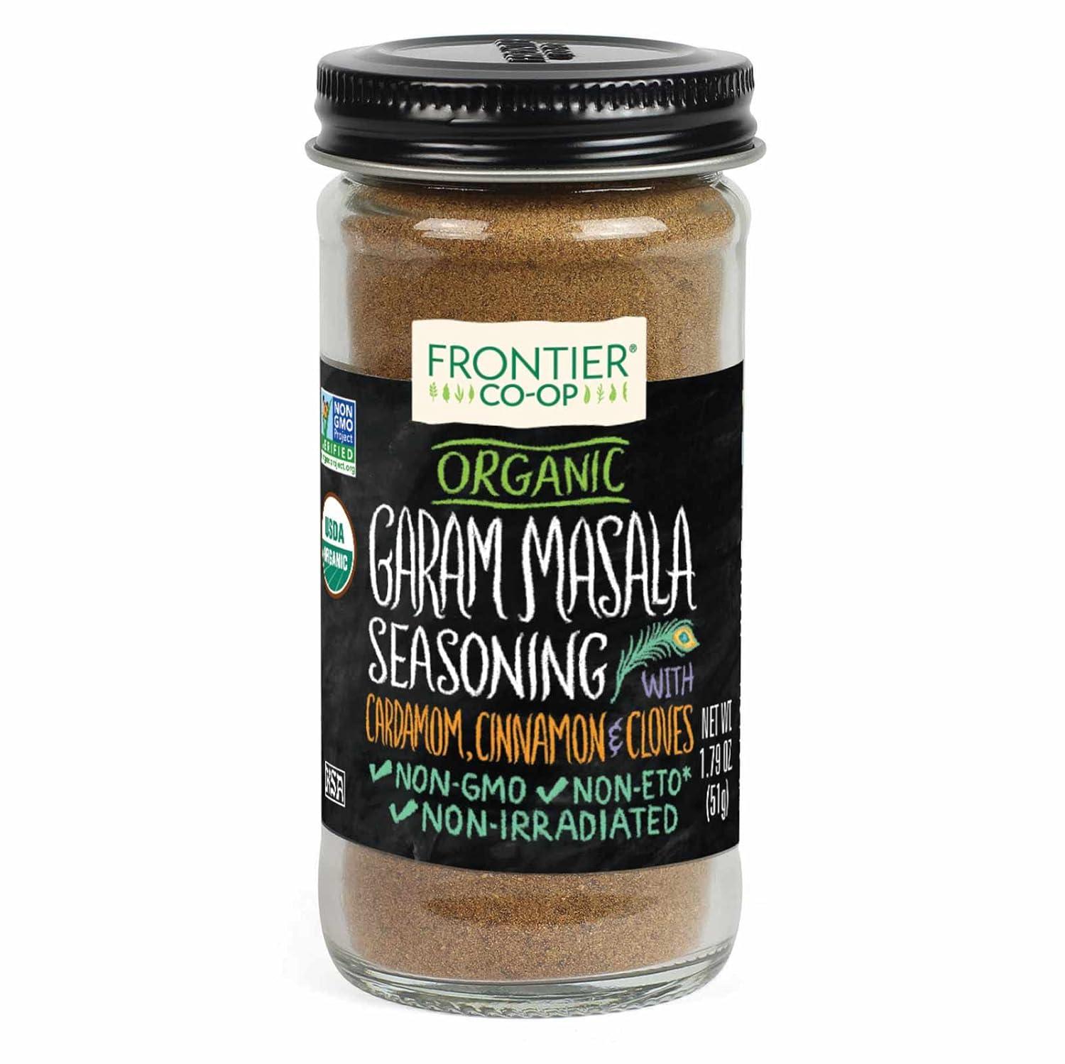 image:imageFrontier Coop Organic Garam Masala 2 Ounce Bottle Northern Indian Spice Blend Richly Spicy But Not Hot Kosher Non ETO
