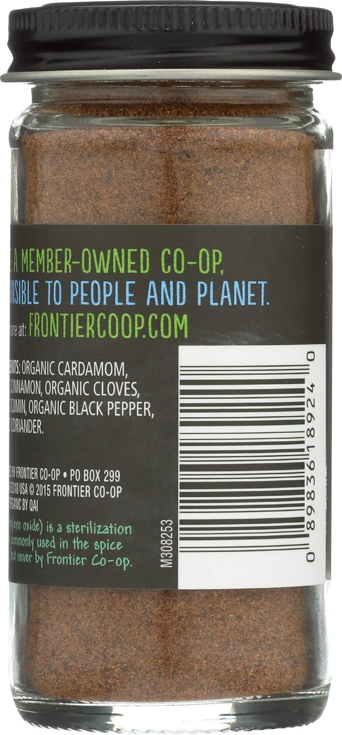 image:imageFrontier Coop Organic Garam Masala 2 Ounce Bottle Northern Indian Spice Blend Richly Spicy But Not Hot Kosher Non ETO