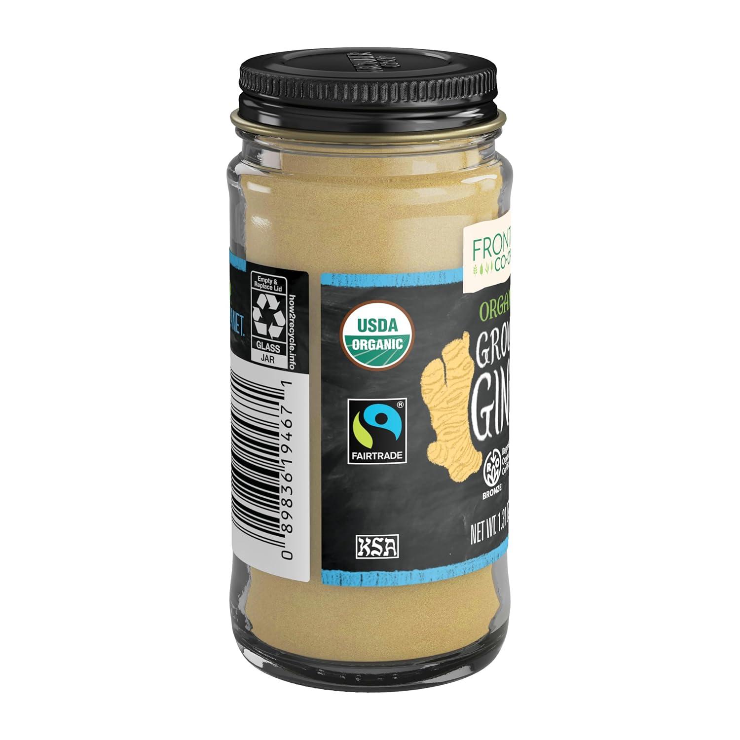image:imageFrontier Coop Organic Ginger Root Powder 131 Ounce Bottle Spicy Sweet Powder For Food amp Tea Finely Ground Kosher