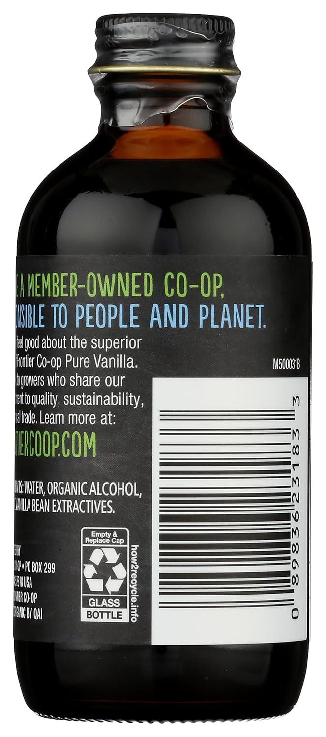 image:imageFrontier Coop Organic Pure Vanilla Extract 4 fl oz For Coffee Syrups and Baking