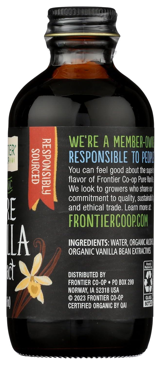 image:imageFrontier Coop Organic Pure Vanilla Extract 4 fl oz For Coffee Syrups and Baking