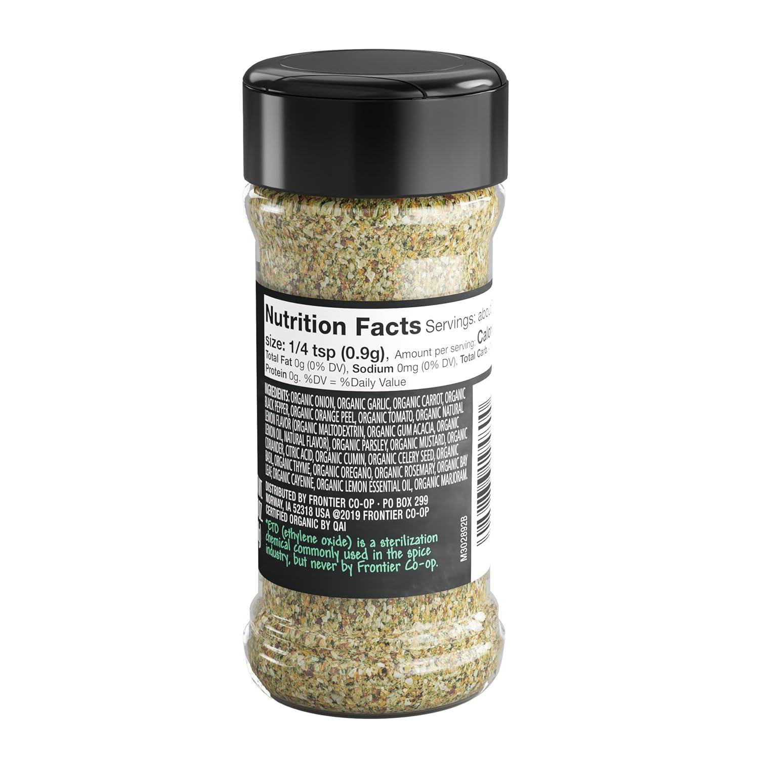 image:imageFrontier Coop Organic Salt Free All Purpose Seasoning 25 oz