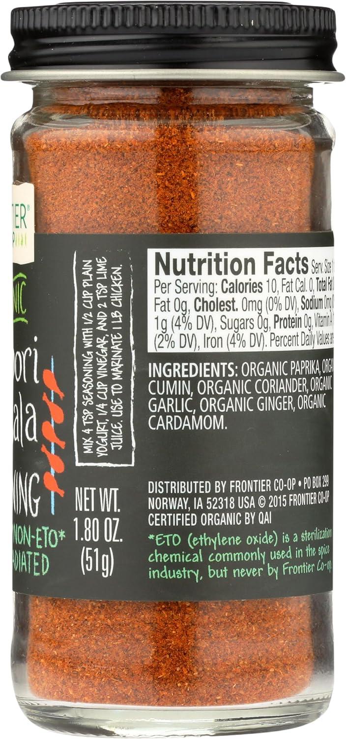 image:imageFrontier Coop Organic Tandoori Masala Seasoning Paprika Cumin Coriander Garlic Ginger Cardamom Spice Blend 18 Ounce Pack of 1