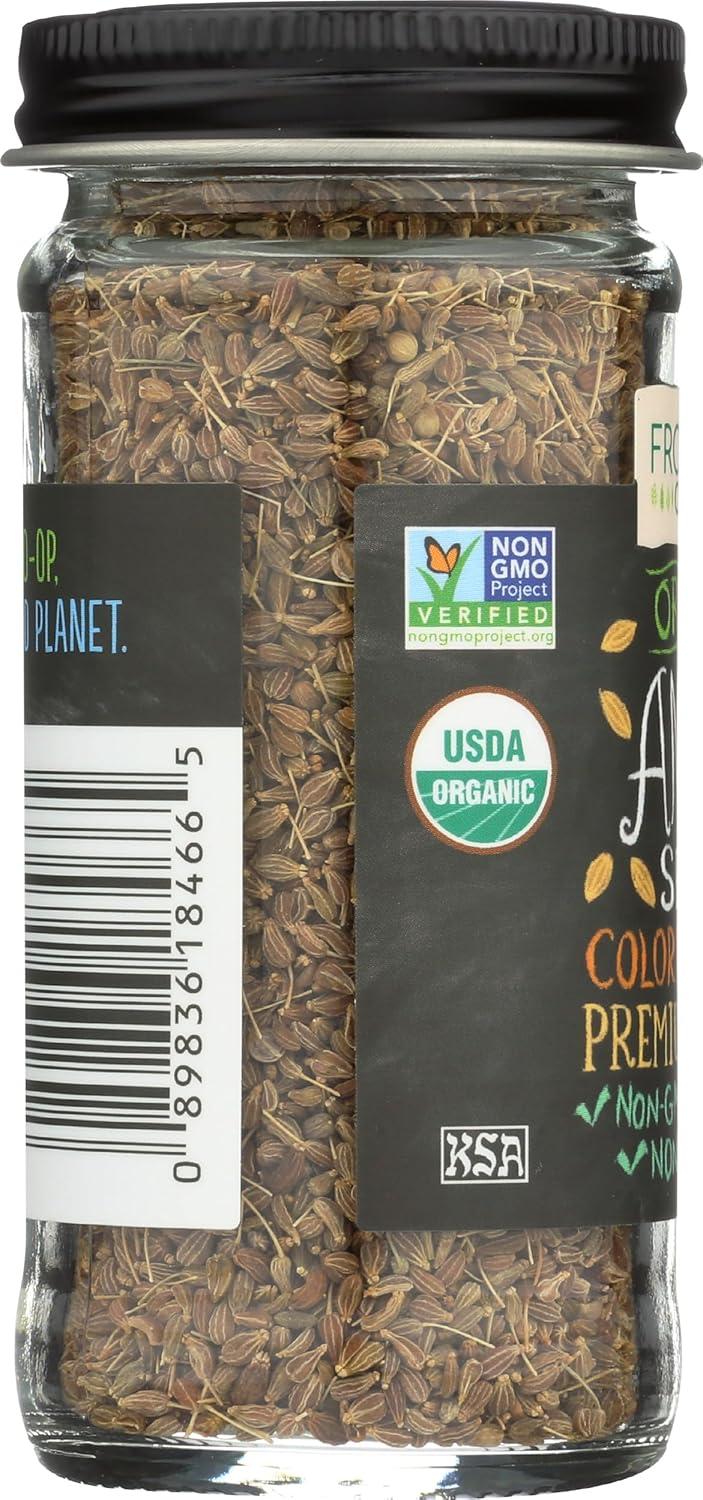image:imageFrontier Coop Organic Whole Anise Seed 150Ounce Jar Adds LicoriceLike Flavor to Desserts Stews Bread Tea Kosher15 Ounce Pack of 1