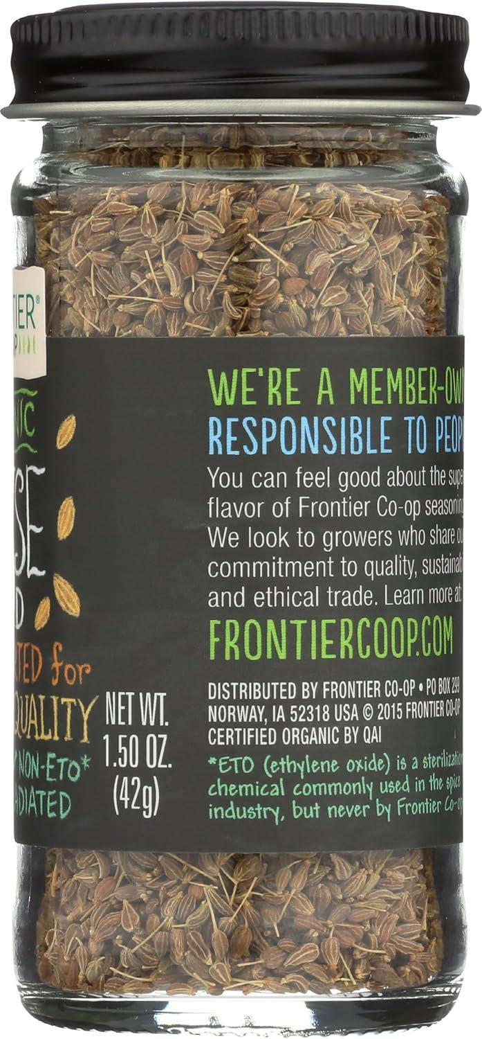 image:imageFrontier Coop Organic Whole Anise Seed 150Ounce Jar Adds LicoriceLike Flavor to Desserts Stews Bread Tea Kosher15 Ounce Pack of 1