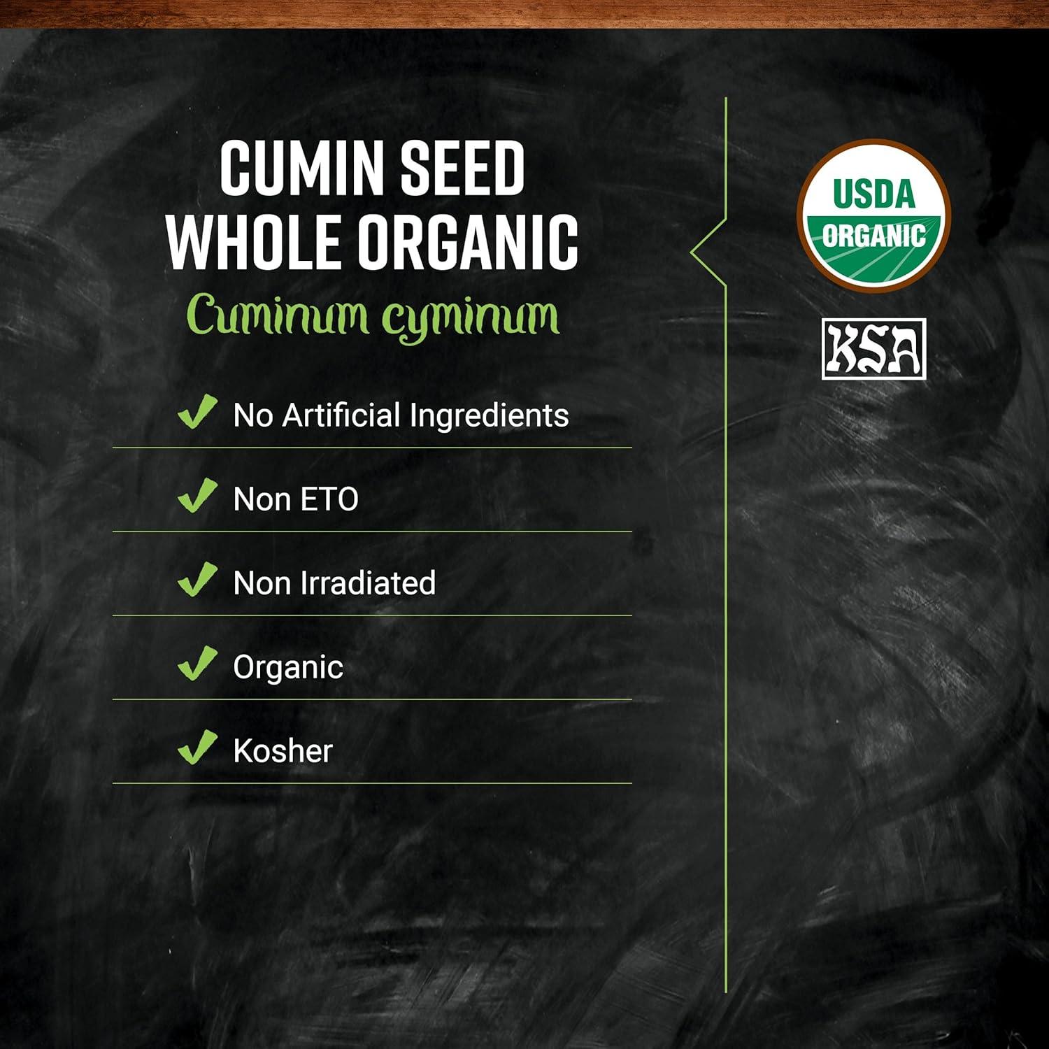 image:imageFrontier Coop Organic Whole Cumin Seed 168 Ounce Bottle Rich Warm Complex Earthy Spice Flavor KosherCumin