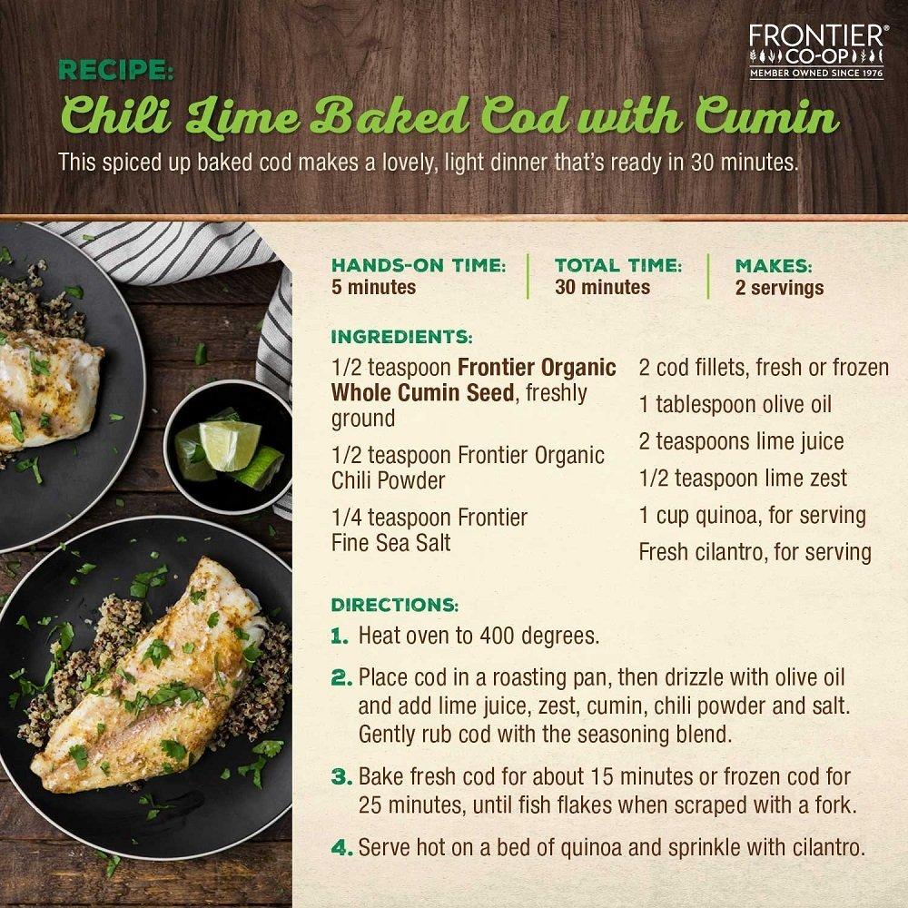 image:imageFrontier Coop Organic Whole Cumin Seed 168 Ounce Bottle Rich Warm Complex Earthy Spice Flavor KosherCumin