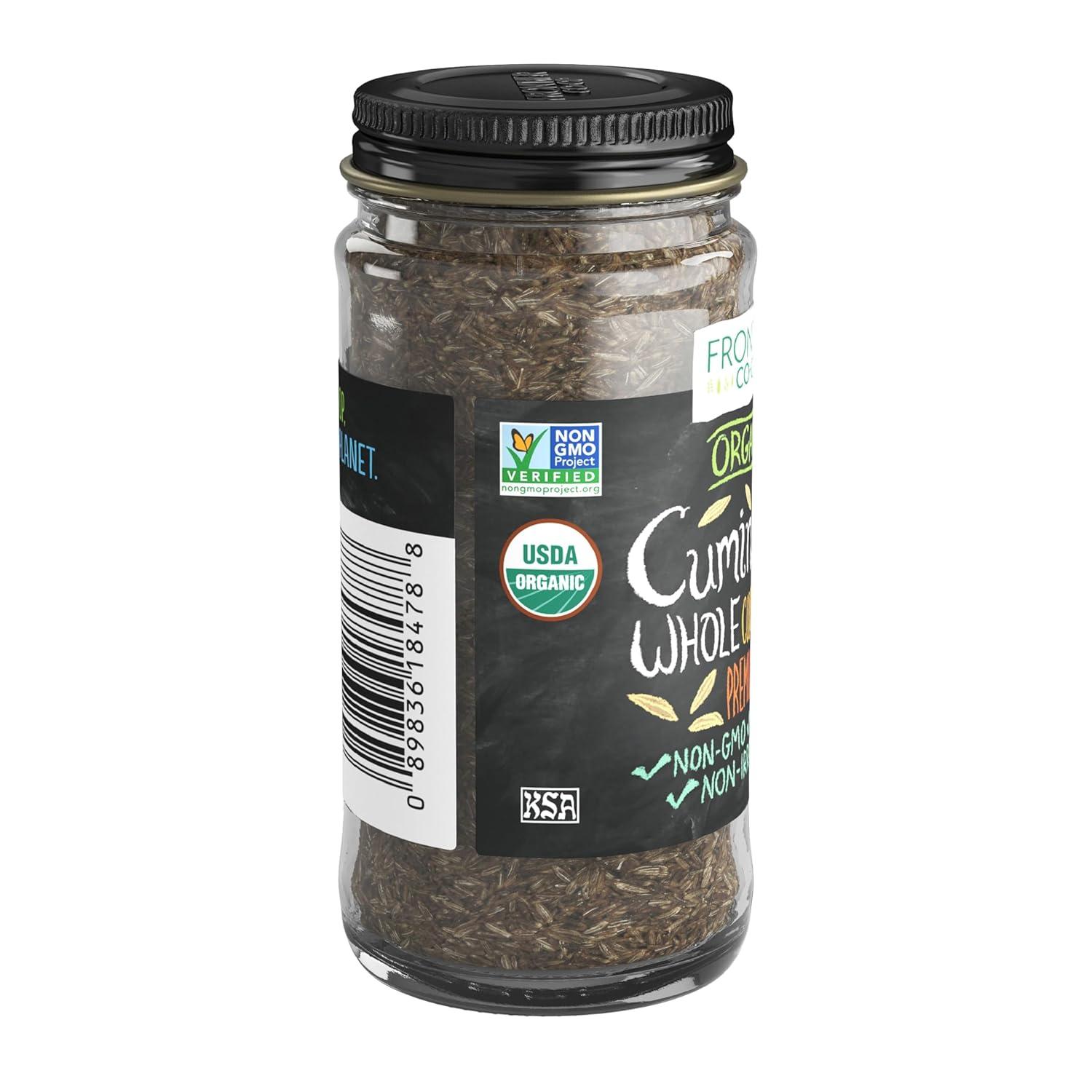 image:imageFrontier Coop Organic Whole Cumin Seed 168 Ounce Bottle Rich Warm Complex Earthy Spice Flavor KosherWhole Cumin Seed Organic