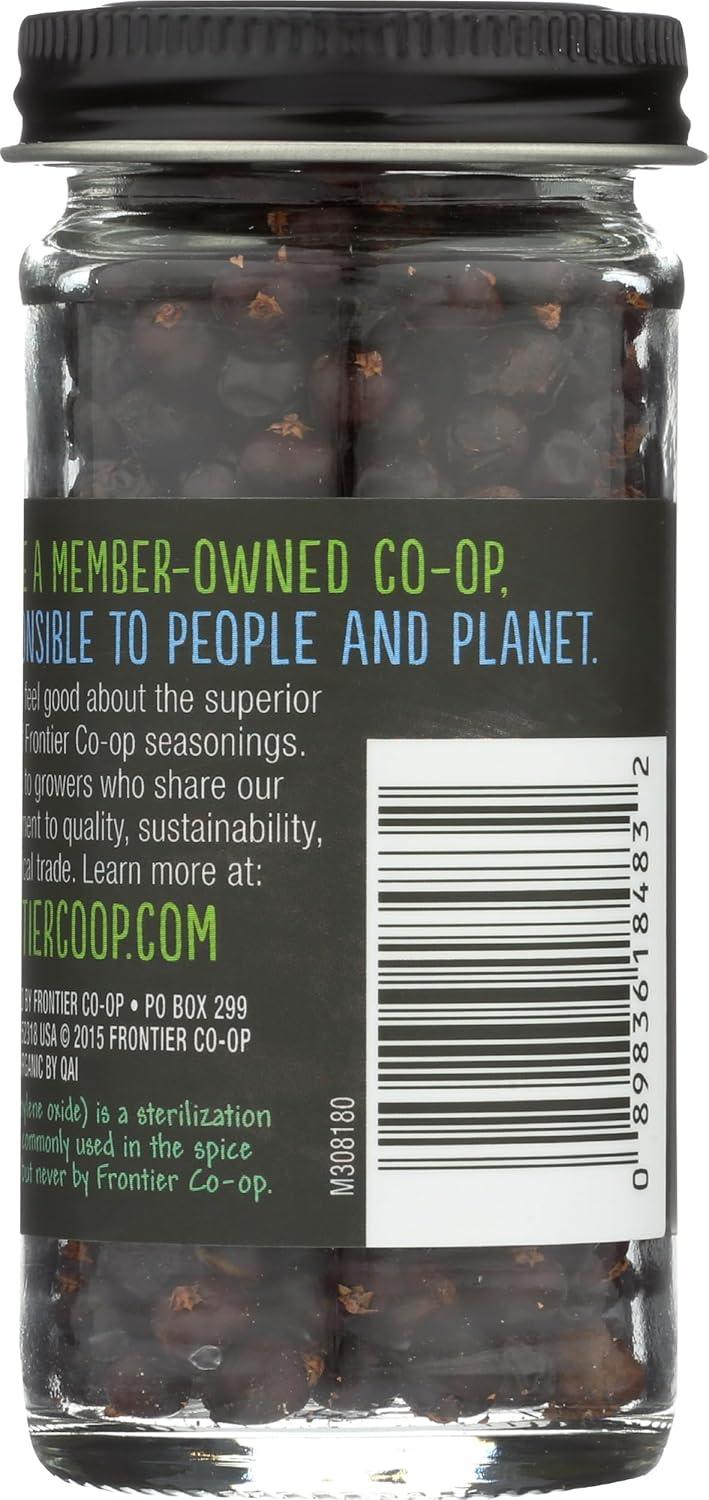 image:imageFrontier Coop Organic Whole Juniper Berries 128 Ounce Bottle Rich and Piney for Soups Marinades Pickling and Sauerkraut