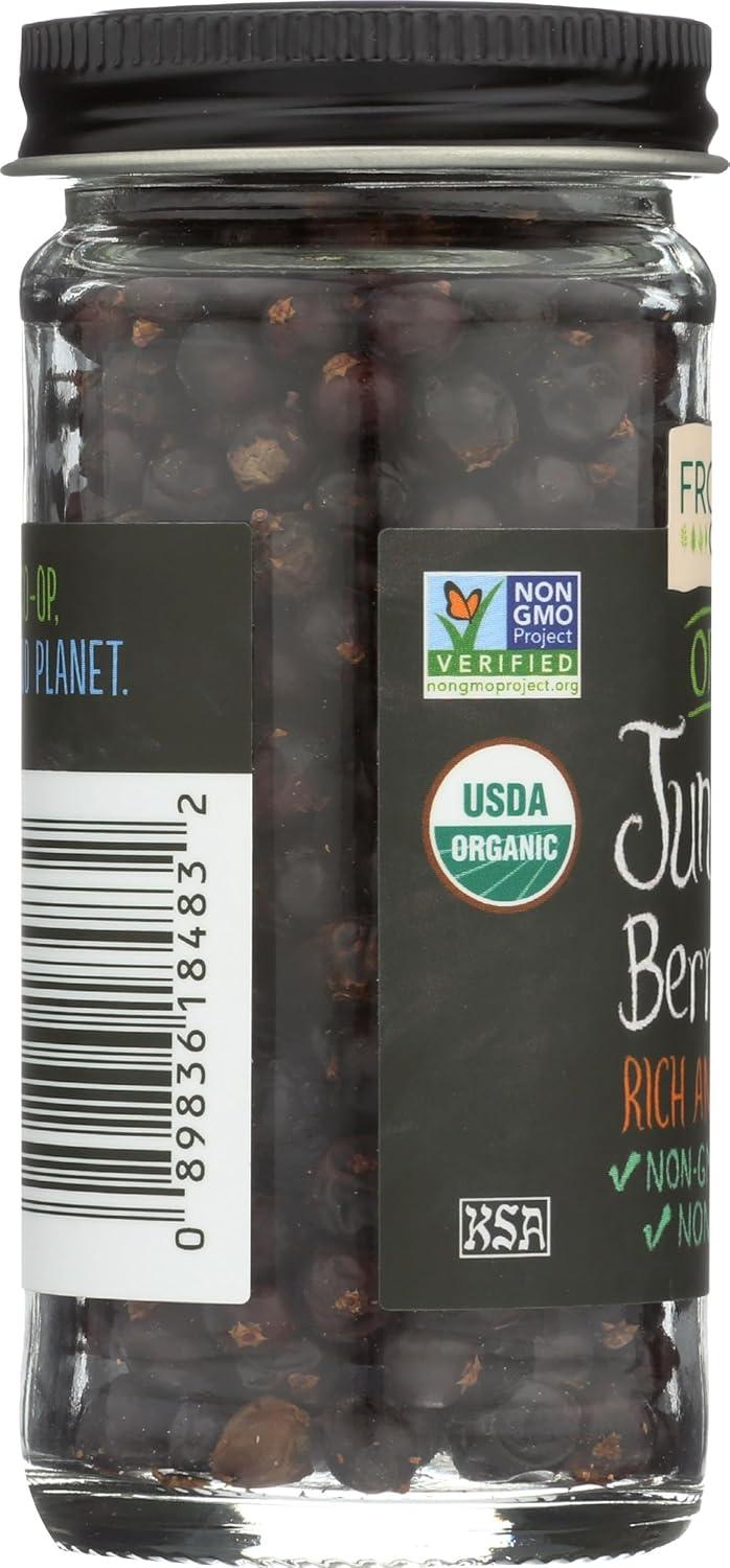 image:imageFrontier Coop Organic Whole Juniper Berries 128 Ounce Bottle Rich and Piney for Soups Marinades Pickling and Sauerkraut