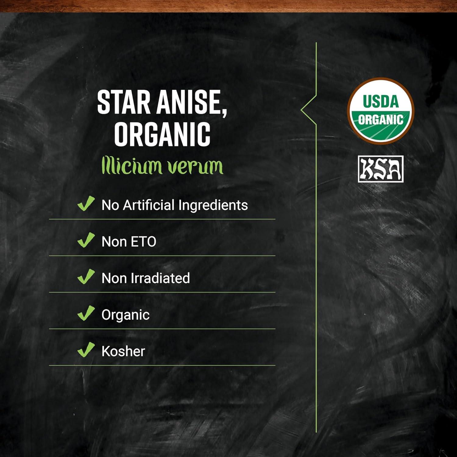 image:imageFrontier Coop Organic Whole Star Anise 1lb Dried Whole Star Anise Podsunflavored