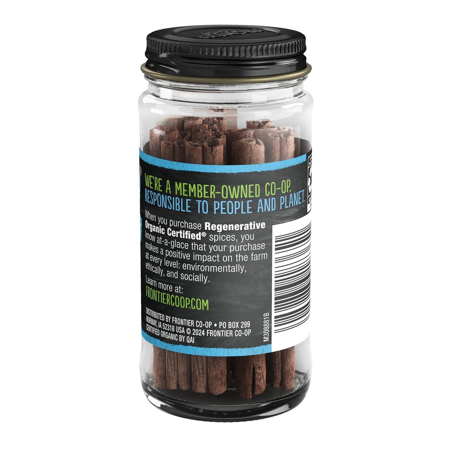 image:imageFrontier Coop Regenerative Organic Certified Ceylon Cinnamon Sticks 06 oz Fairtrade Organic True Cinnamon