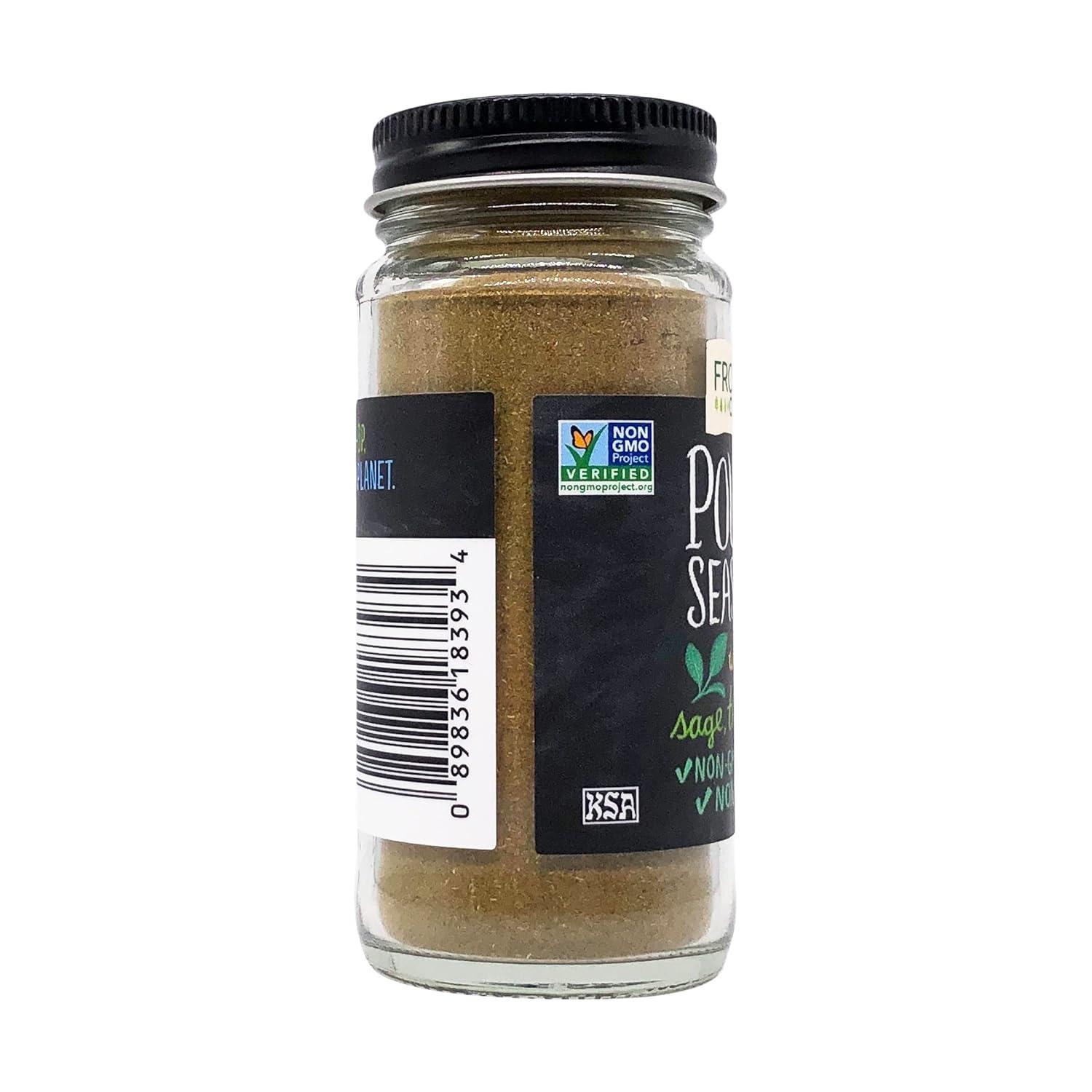 image:imageFrontier Coop Saltfree Poultry Seasoning 134 Ounce Bottle Blend of Sage Thyme amp Onion Perfect for Poultry amp Stuffing