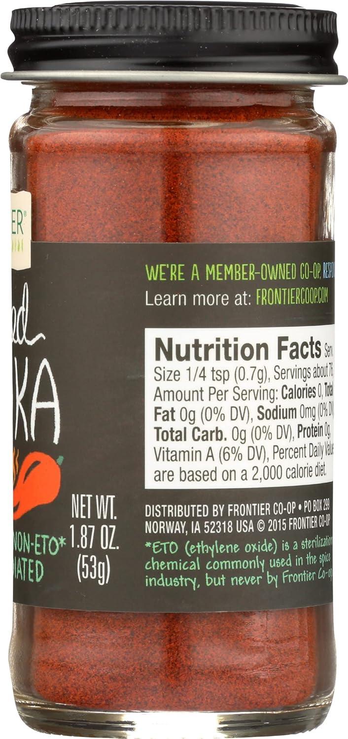 image:imageFrontier Coop Smoked Ground Paprika All Natural Paprika Powder Kosher 187 Ounce Pack of 1187 Ounce Pack of 2