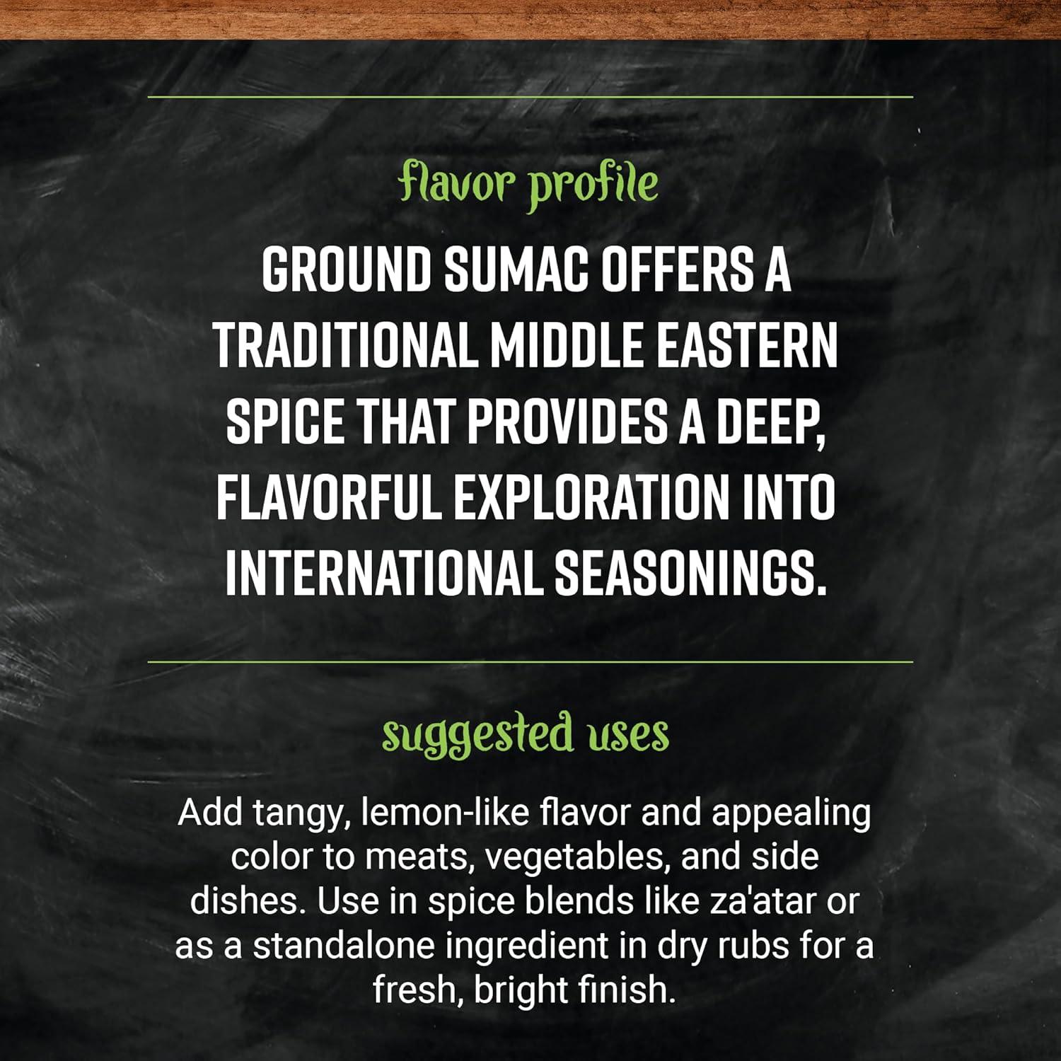 image:imageFrontier Coop Sumac Spice Ground 210 oz Made with Sumac Berries and Salt for Traditional Middle Eastern Foods
