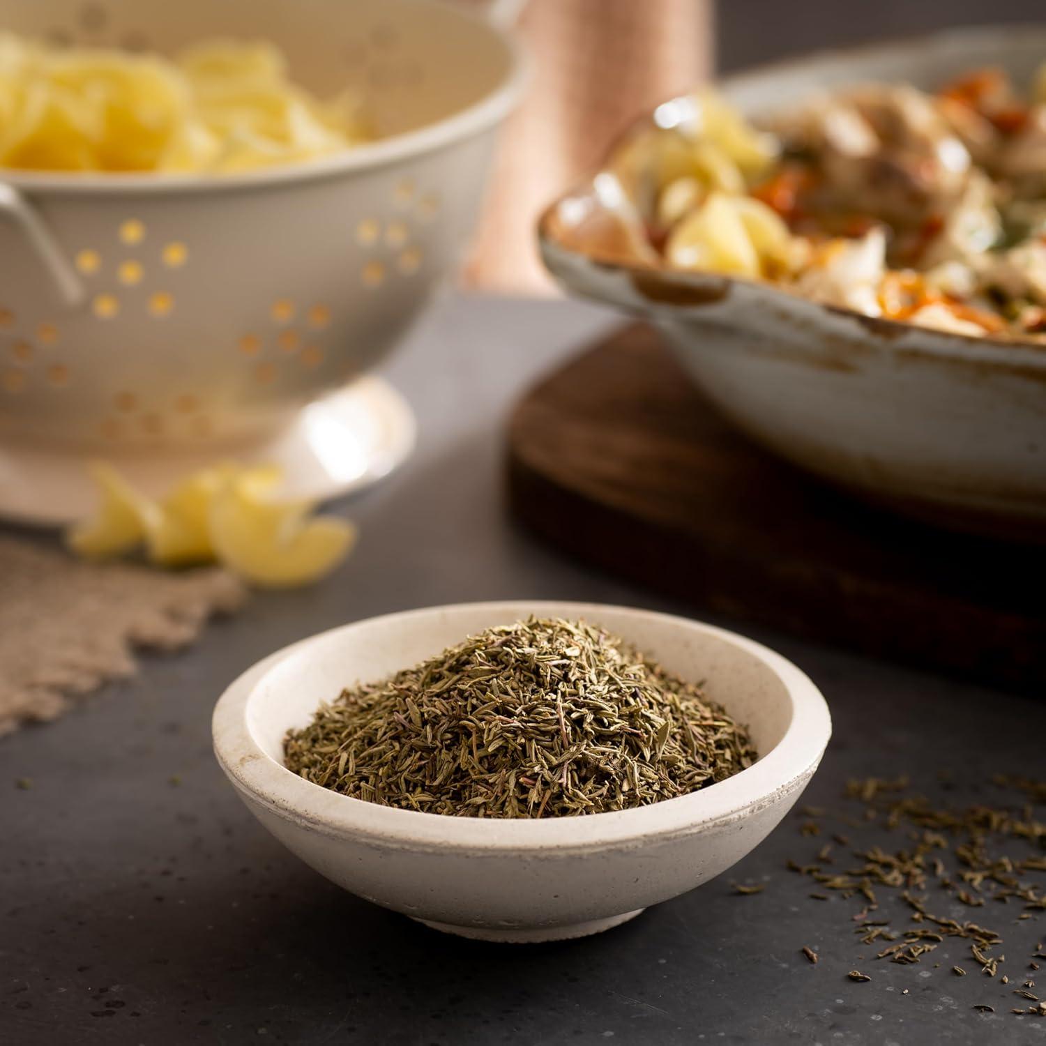 image:imageFrontier Coop Thyme Leaf FancyGrade Whole 16 Oz Bulk Bag Warm and Pungent Herb for Restaurant Supply