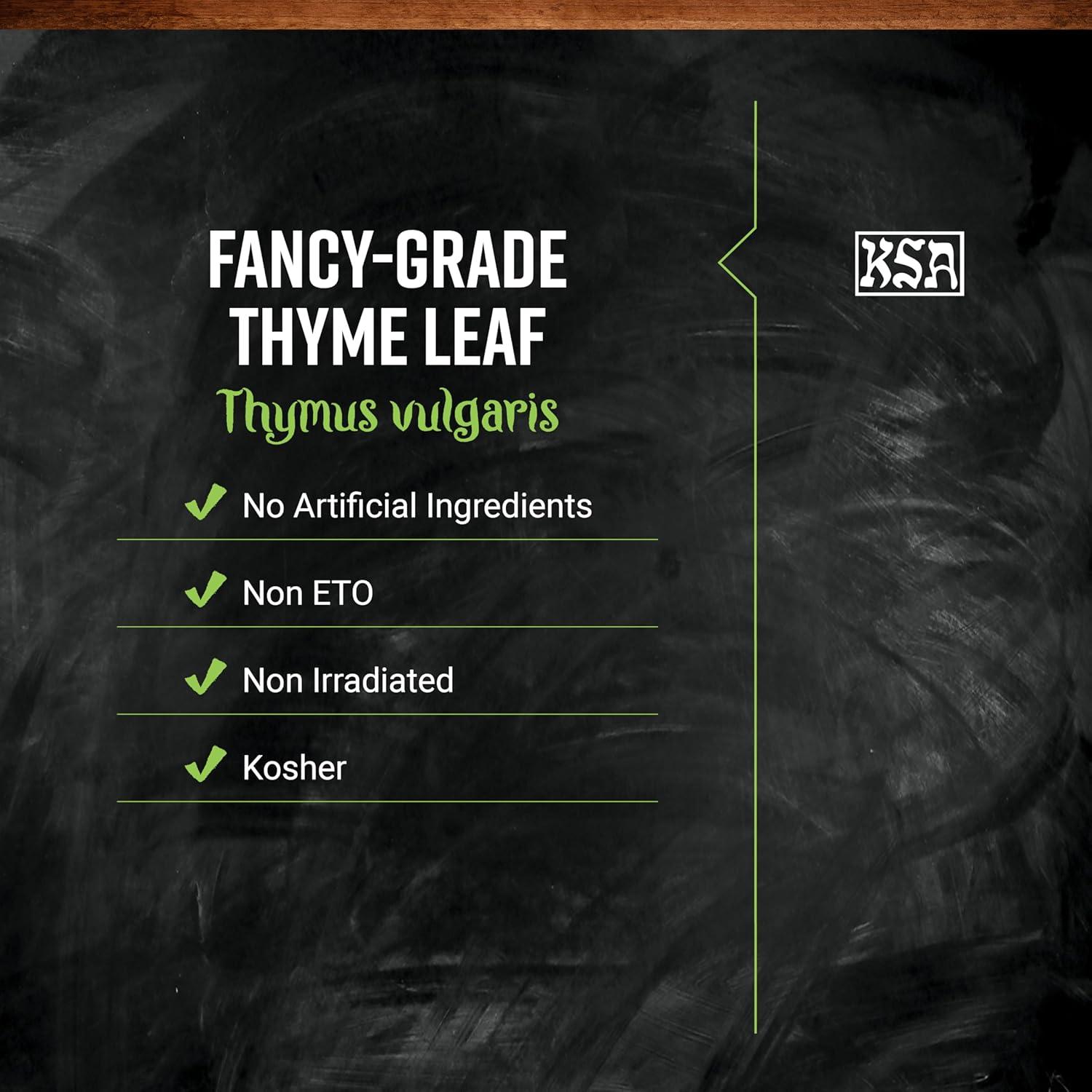 image:imageFrontier Coop Thyme Leaf FancyGrade Whole 16 Oz Bulk Bag Warm and Pungent Herb for Restaurant Supply