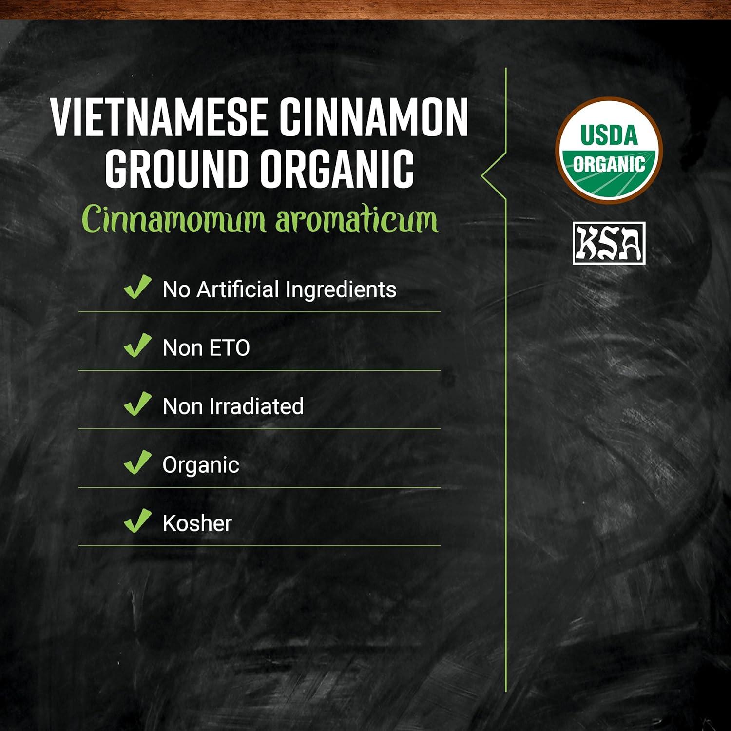 image:imageFrontier Organic Ground Vietnamese Cinnamon 1Pound Bulk Premium Quality Cinnamon Full Balanced Spicy Flavor Kosher16 Ounce Pack of 1