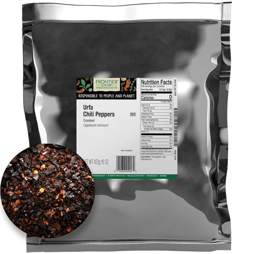 image:imageFrontier Bulk Urfa Chili Peppers Crushed 1 Pound