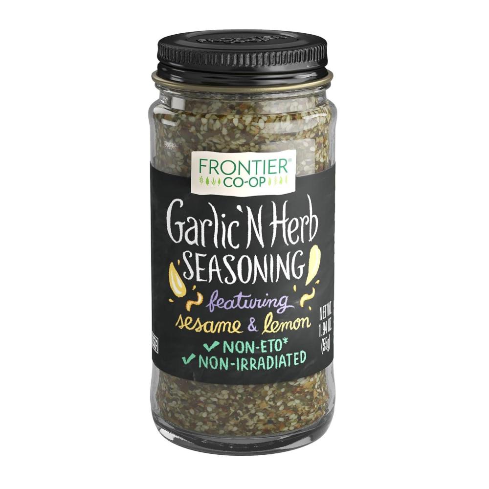image:imageFrontier Coop Garlic N Herb Seasoning Blend 194 oz Featuring Sesame Seed and Lemon Peel194 Ounce Pack of 1