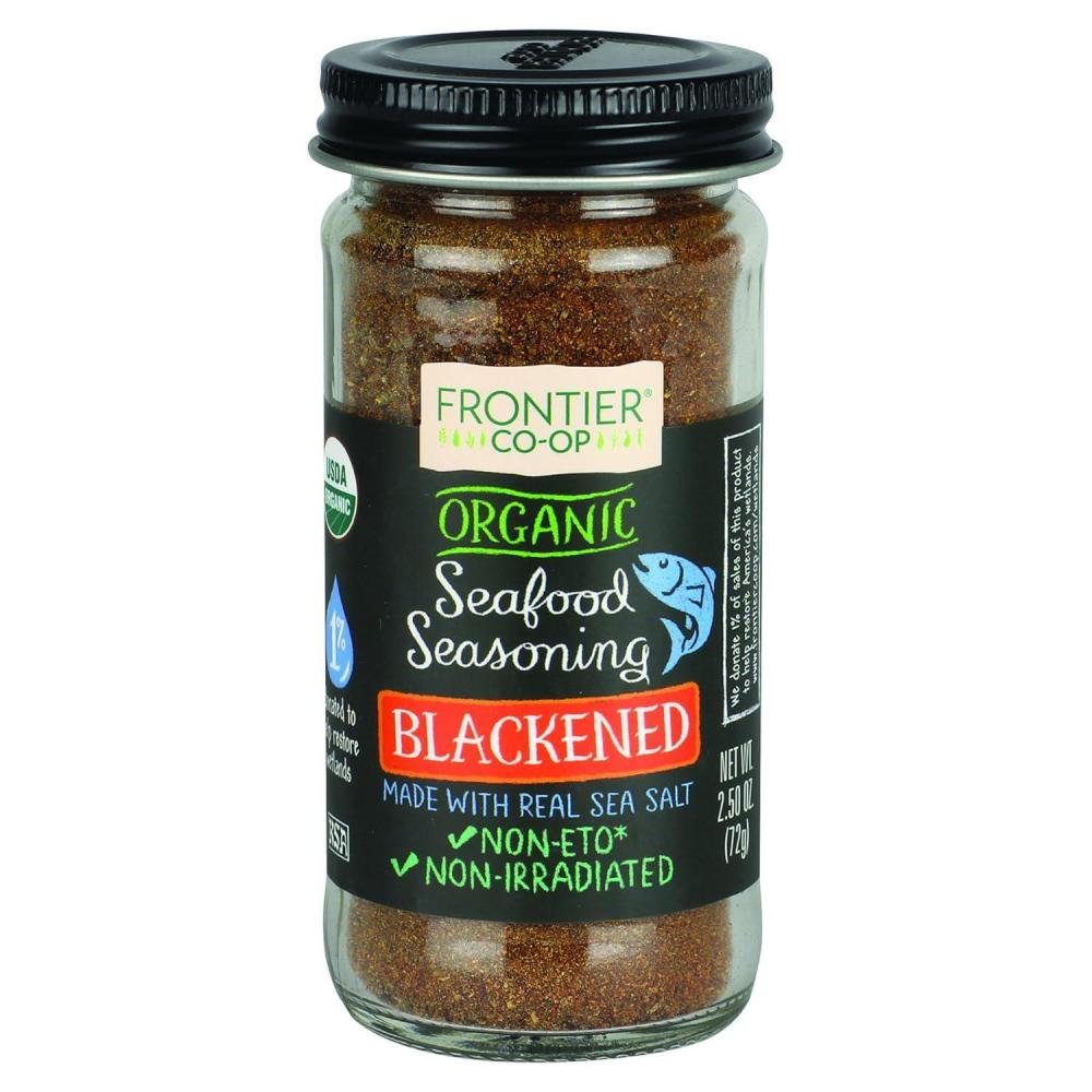 image:imageFrontier Coop Organic Blackened Seafood Seasoning 25 Ounce Bottle Savory Blend for Fish Seafood Sauces ChowdersSavory Blend