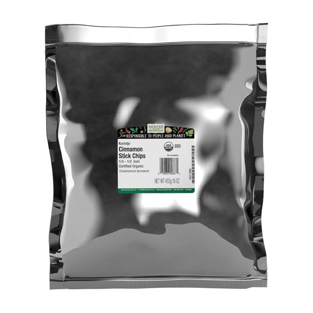 image:imageFrontier Coop Organic Cinnamon Chips 1lb Bulk Indonesian Cinnamon Bark 16 Ounce Pack of 1