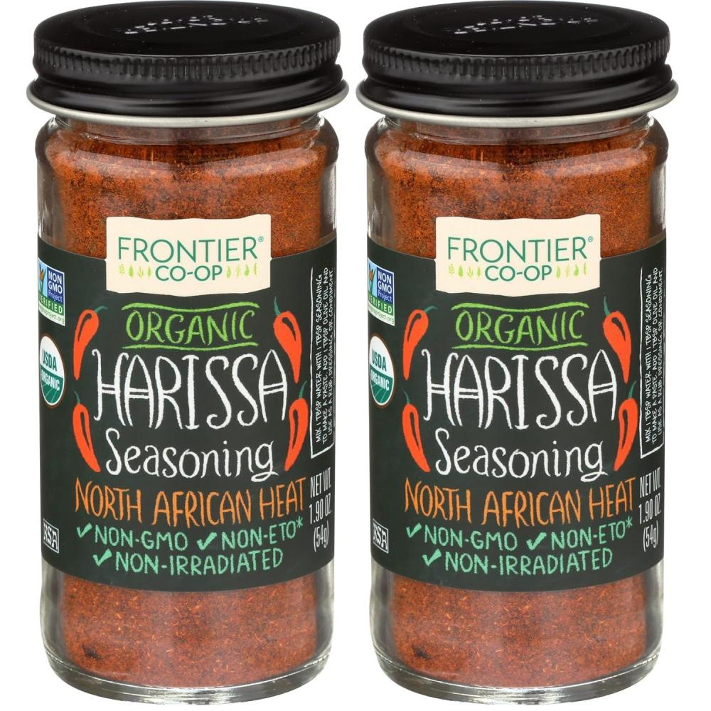 image:imageFrontier Coop Organic Harissa Seasoning 19 Ounce Bottle N African Heat with Chili Peppers Cayenne Paprika amp Coriader19 Ounce Pack of 2