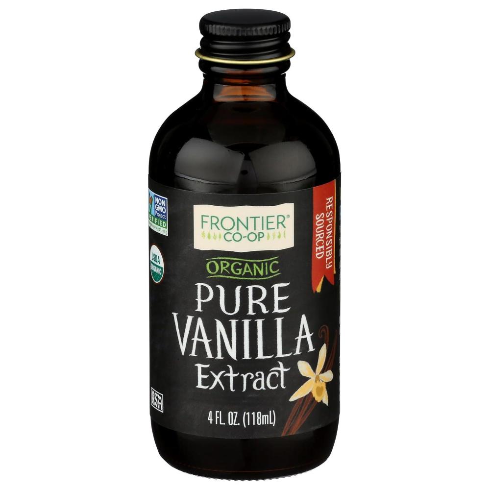 image:imageFrontier Coop Organic Pure Vanilla Extract 4 fl oz For Coffee Syrups and Baking