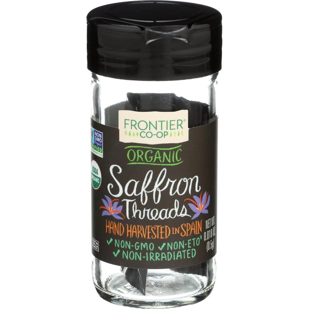 image:imageFrontier Coop Organic Saffron Threads 05 grams Pungent Delicate Flavor for Cooking