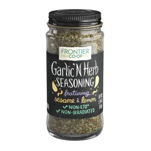 image:imageFrontier Coop Garlic  N Herb Seasoning Blend 194 oz  Featuring Sesame Seed and Lemon Peel194 Ounce Pack of 1
