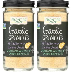 image:imageFrontier Coop Garlic Granules 270 oz  Aromatic and Flavorful Kosher Garlic Great for Savory Dishes27 oz Pack of 2