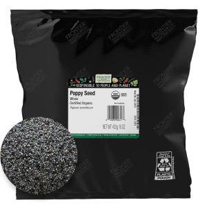 image:imageFrontier Coop Organic Whole Poppy Seed  Poppy Seeds for Baking Salad Dressing Cooking  Kosher  16 Ounce Pack of 1